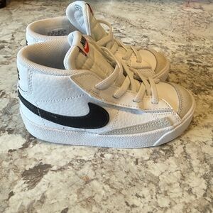 Nike Blazer Mid '77 Black White Toddler 9c